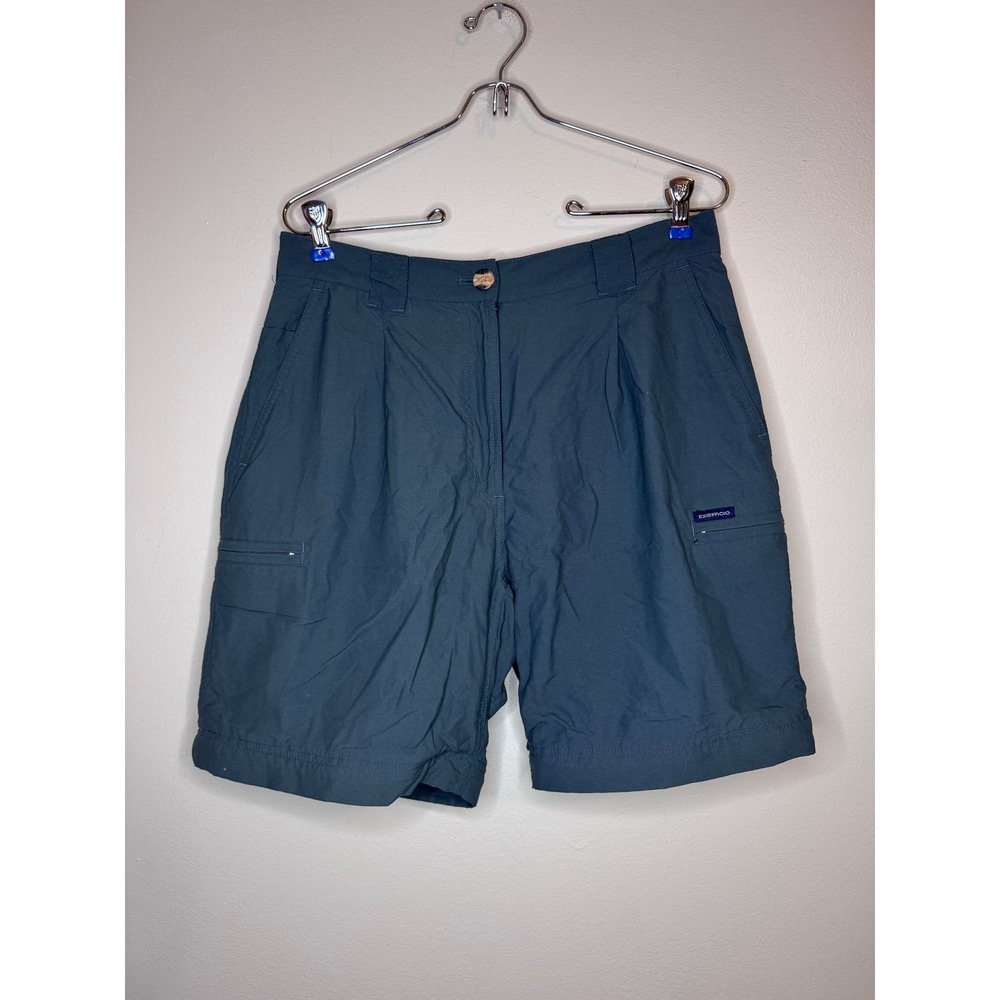 ExOfficio Nylon Hiking Shorts Women's Size 8 Blue Lightweight Travel